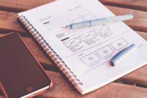 dpt-total-solutions-build-website-web-design-planning-out-web-site-on-sketch-pad